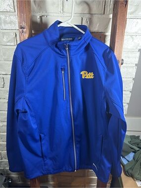 Pitt Panthers Cutter & Buck Evoke Eco Softshell Recycled Full-Zip Jacket Size L